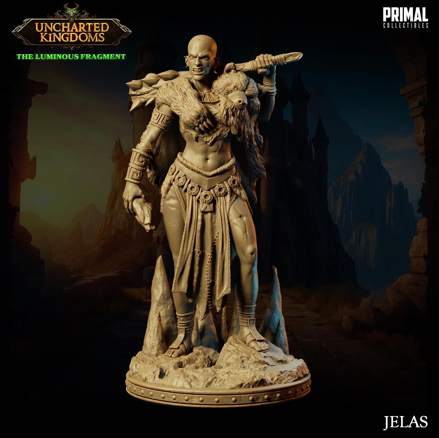 Stone Giant Jelas | Tabletop Scale | TTRPG D&D Miniature | Primal Collectibles