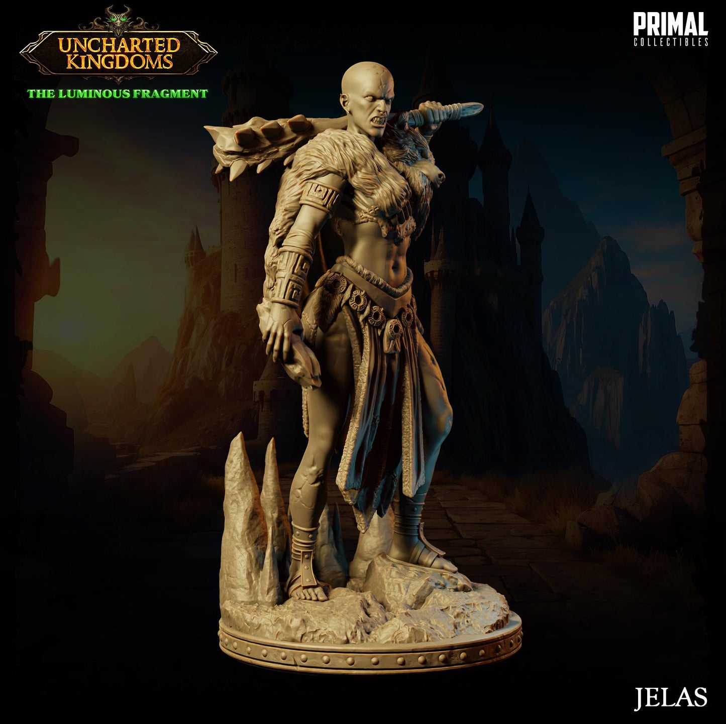 Stone Giant Jelas | Tabletop Scale | TTRPG D&D Miniature | Primal Collectibles