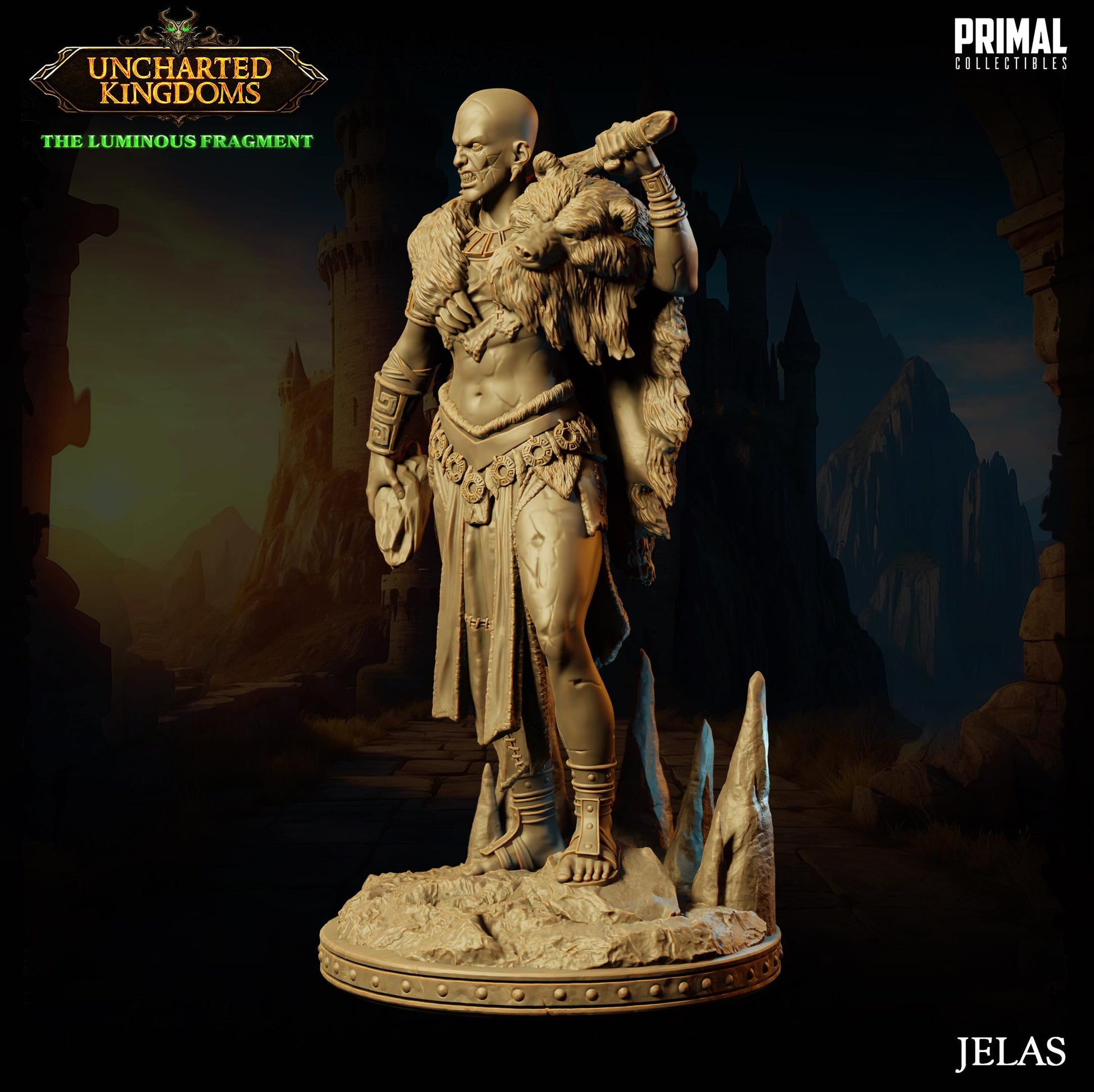 Stone Giant Jelas | Tabletop Scale | TTRPG D&D Miniature | Primal Collectibles