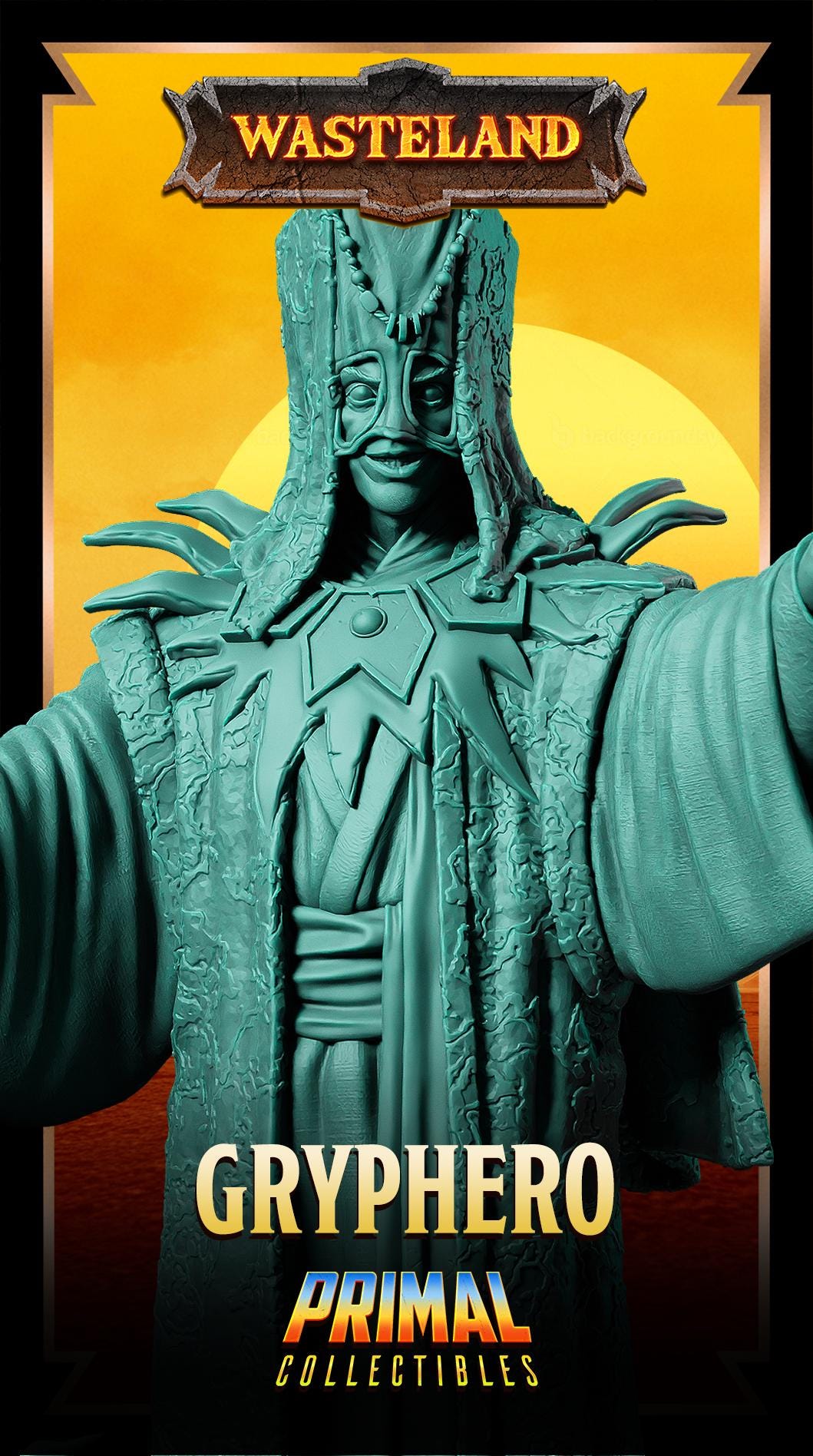 Templar Gryphero | Wasteland | Tabletop Scale | TTRPG D&D Miniature | Primal Collectibles