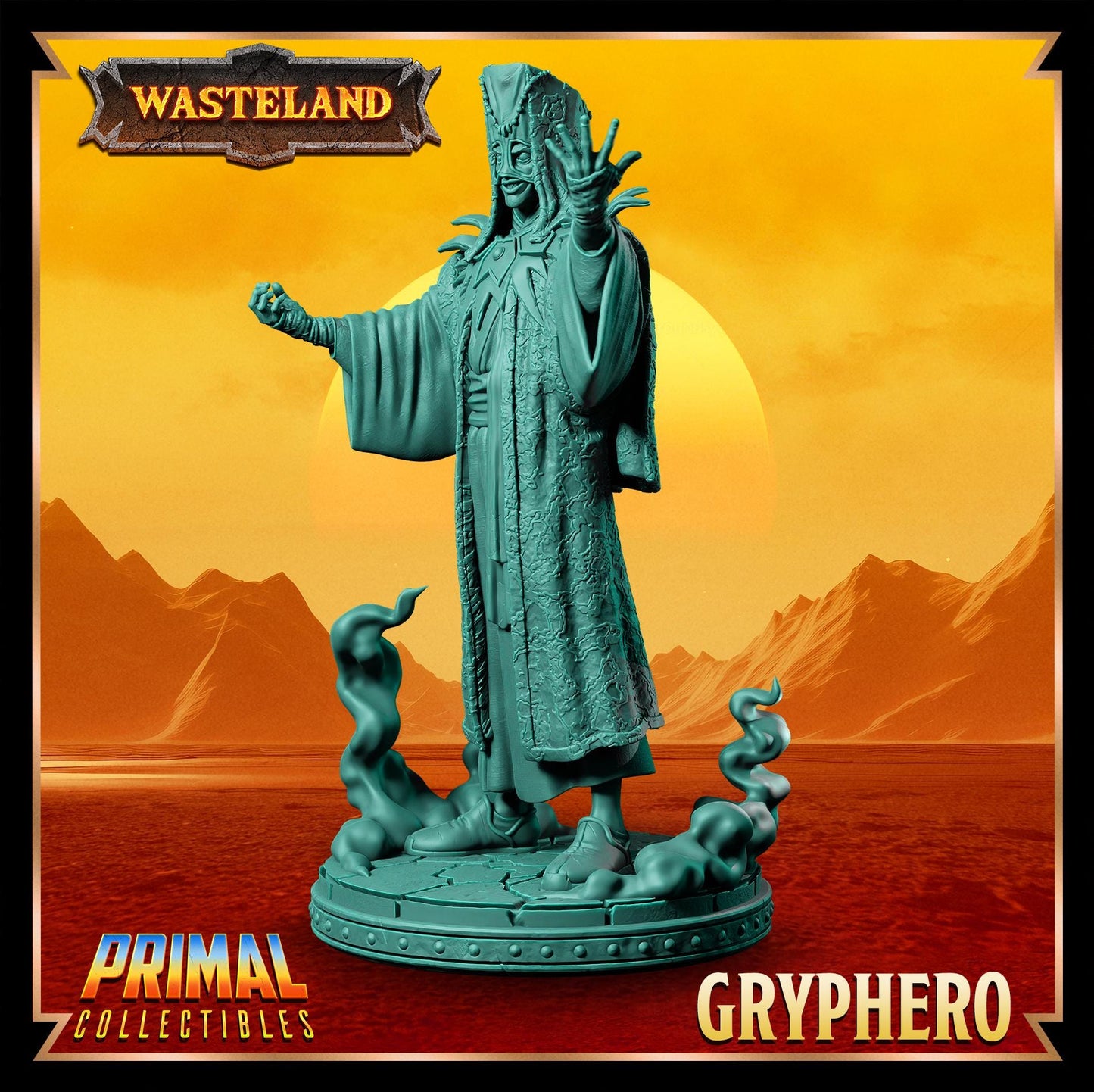 Templar Gryphero | Wasteland | Tabletop Scale | TTRPG D&D Miniature | Primal Collectibles