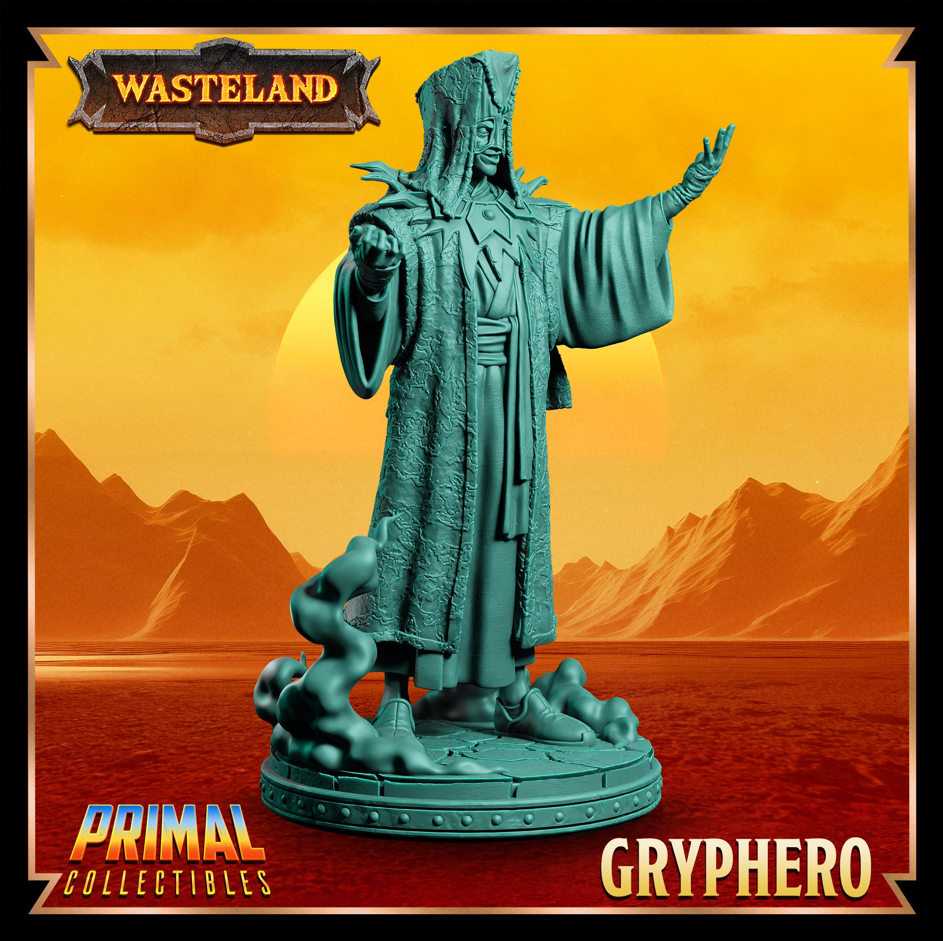 Templar Gryphero | Wasteland | Tabletop Scale | TTRPG D&D Miniature | Primal Collectibles