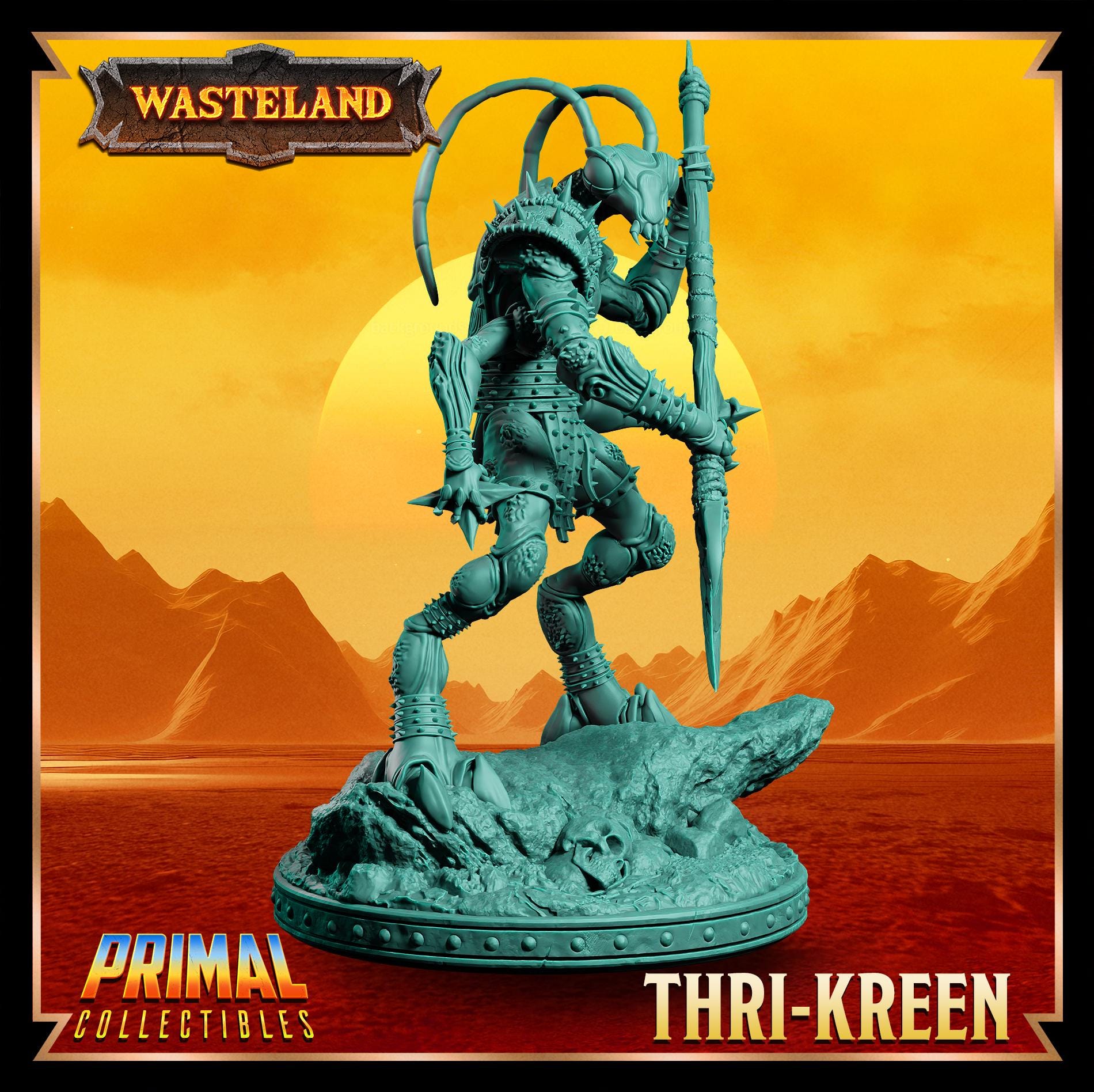 Thrikreens | Wasteland | Tabletop Scale | TTRPG D&D Miniature | Primal Collectibles