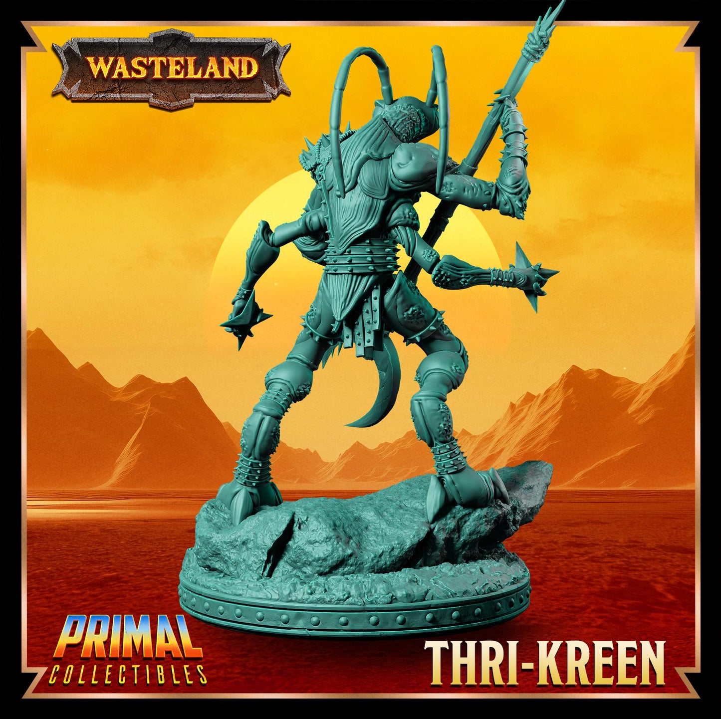 Thrikreens | Wasteland | Tabletop Scale | TTRPG D&D Miniature | Primal Collectibles