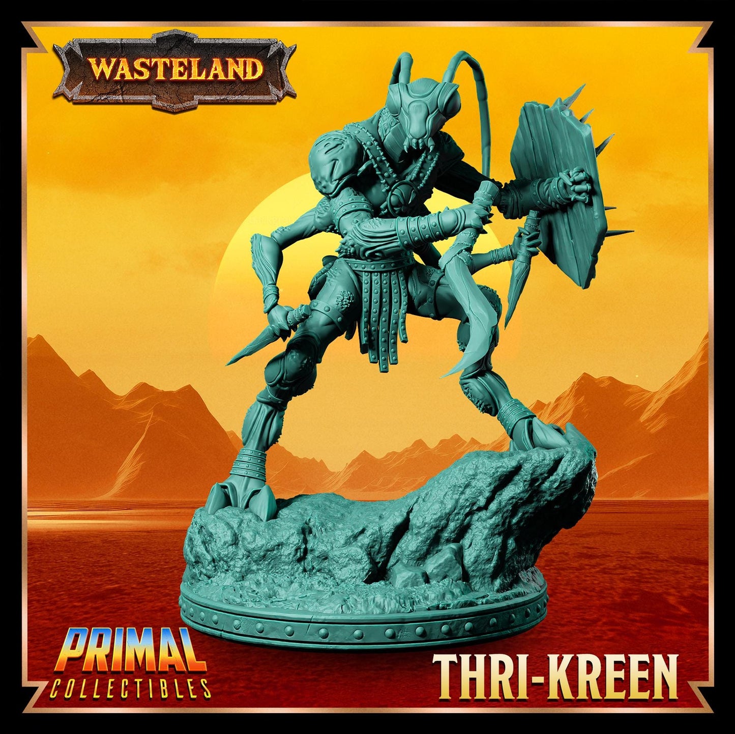 Thrikreens | Wasteland | Tabletop Scale | TTRPG D&D Miniature | Primal Collectibles