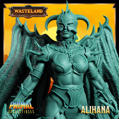 Warrior Alihana | Wasteland | Tabletop Scale | TTRPG D&D Miniature | Primal Collectibles