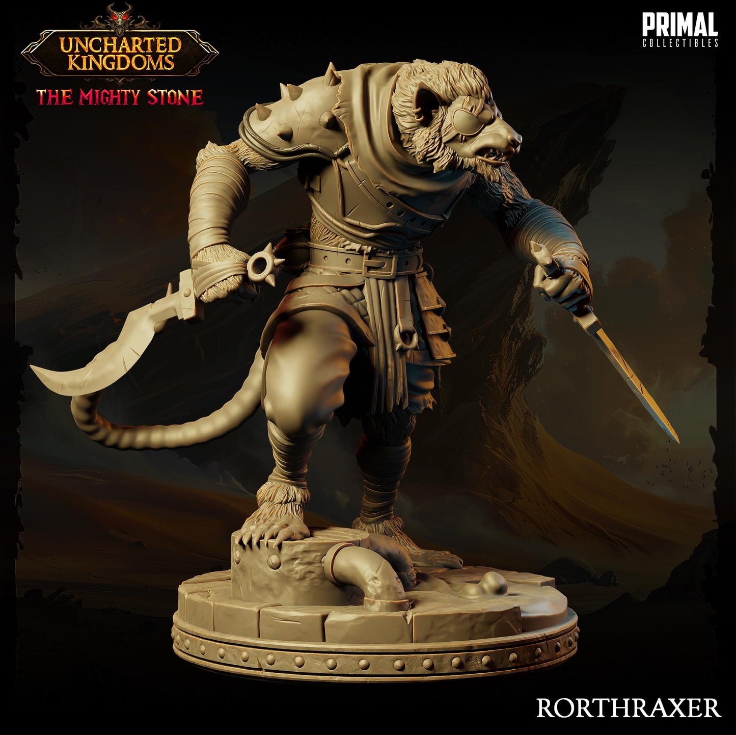 Wererats Army Rorthraxer | Tabletop Scale | TTRPG D&D Miniature | Primal Collectibles
