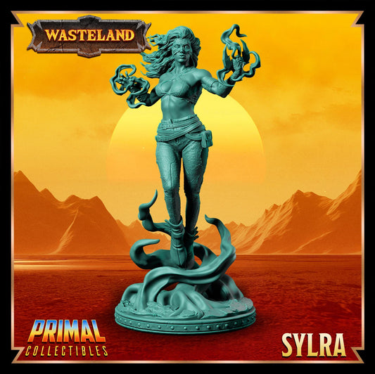 Witch Sylra | Wasteland | Tabletop Scale | TTRPG D&D Miniature | Primal Collectibles