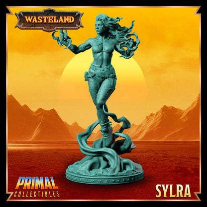 Witch Sylra | Wasteland | Tabletop Scale | TTRPG D&D Miniature | Primal Collectibles