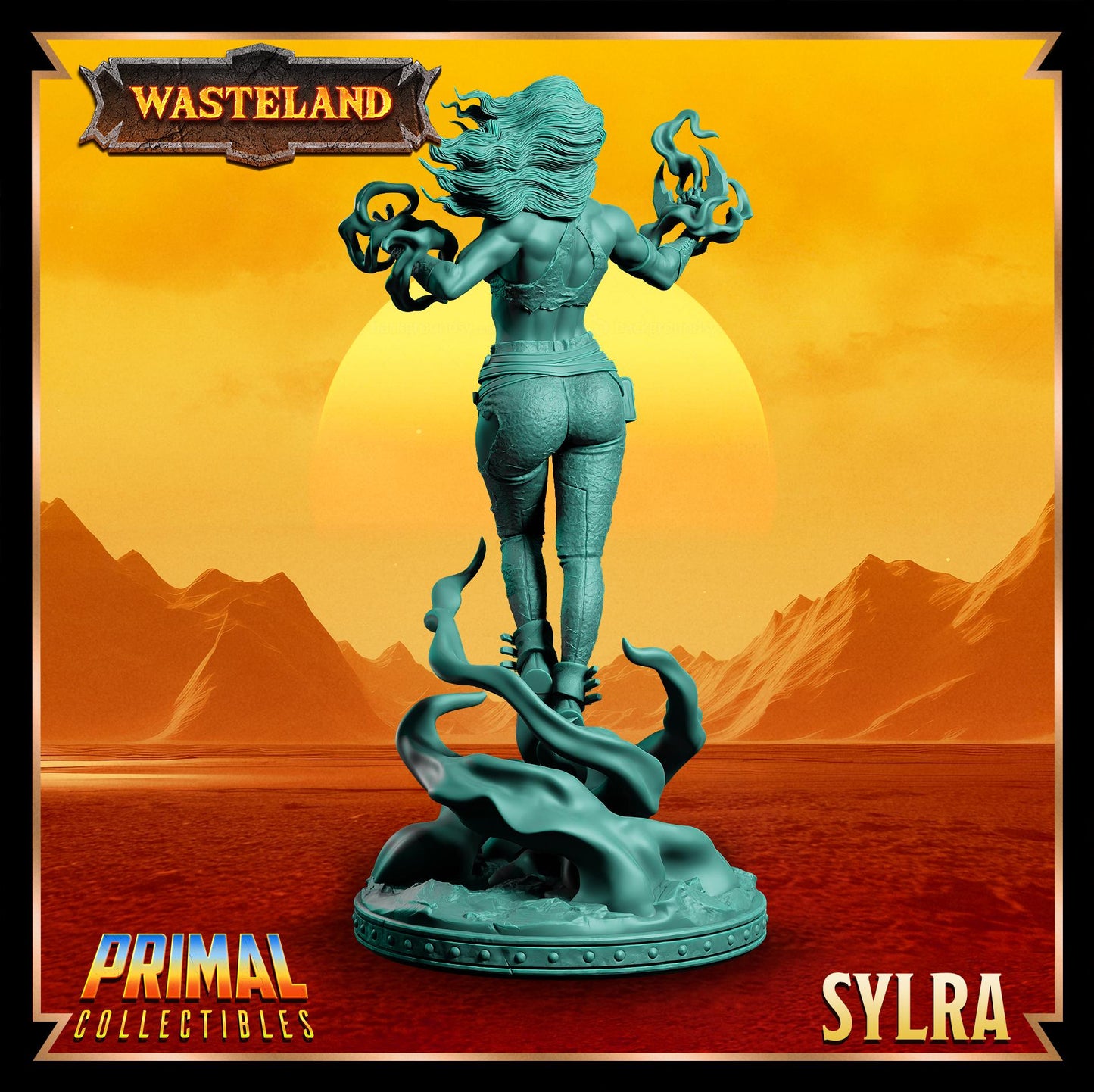 Witch Sylra | Wasteland | Tabletop Scale | TTRPG D&D Miniature | Primal Collectibles