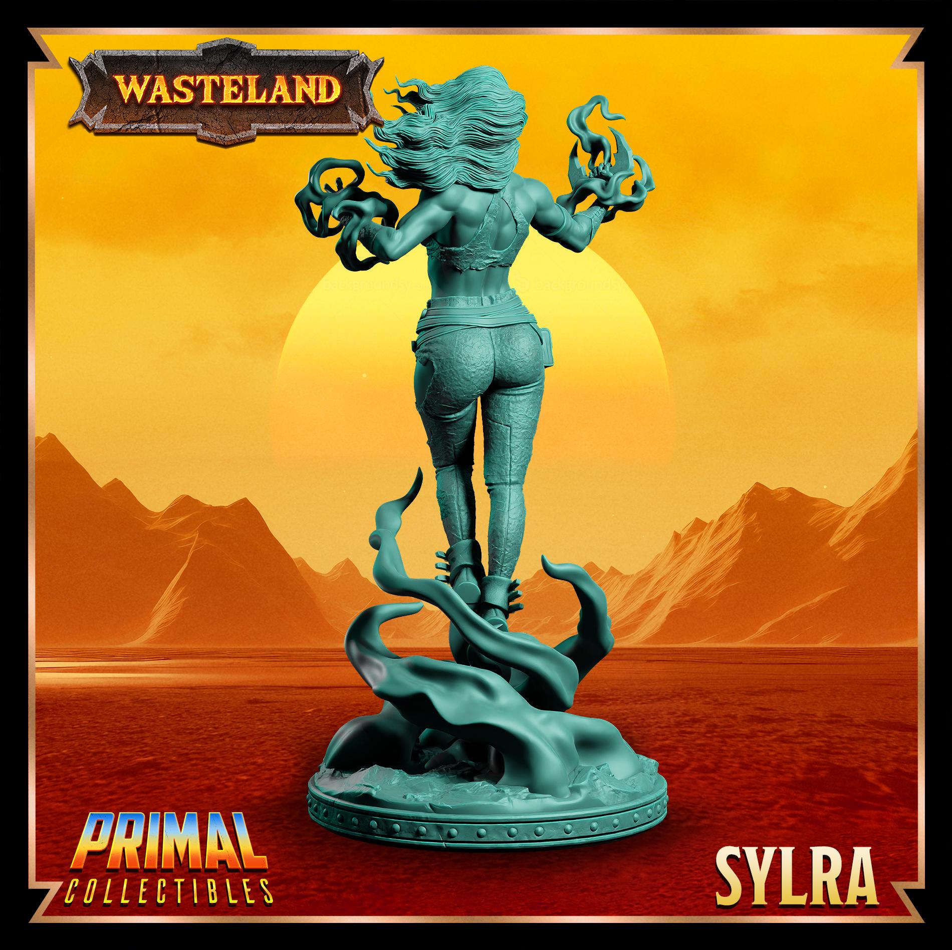 Witch Sylra | Wasteland | Tabletop Scale | TTRPG D&D Miniature | Primal Collectibles
