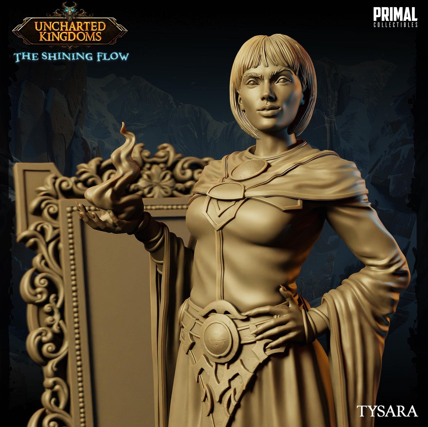 Wizard Tysara | Tabletop Scale | TTRPG D&D Miniature | Primal Collectibles