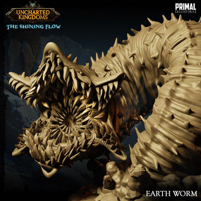 Worm Earth | Uncharted Kingdoms | TTRPG D&D Miniature | Primal Collectibles