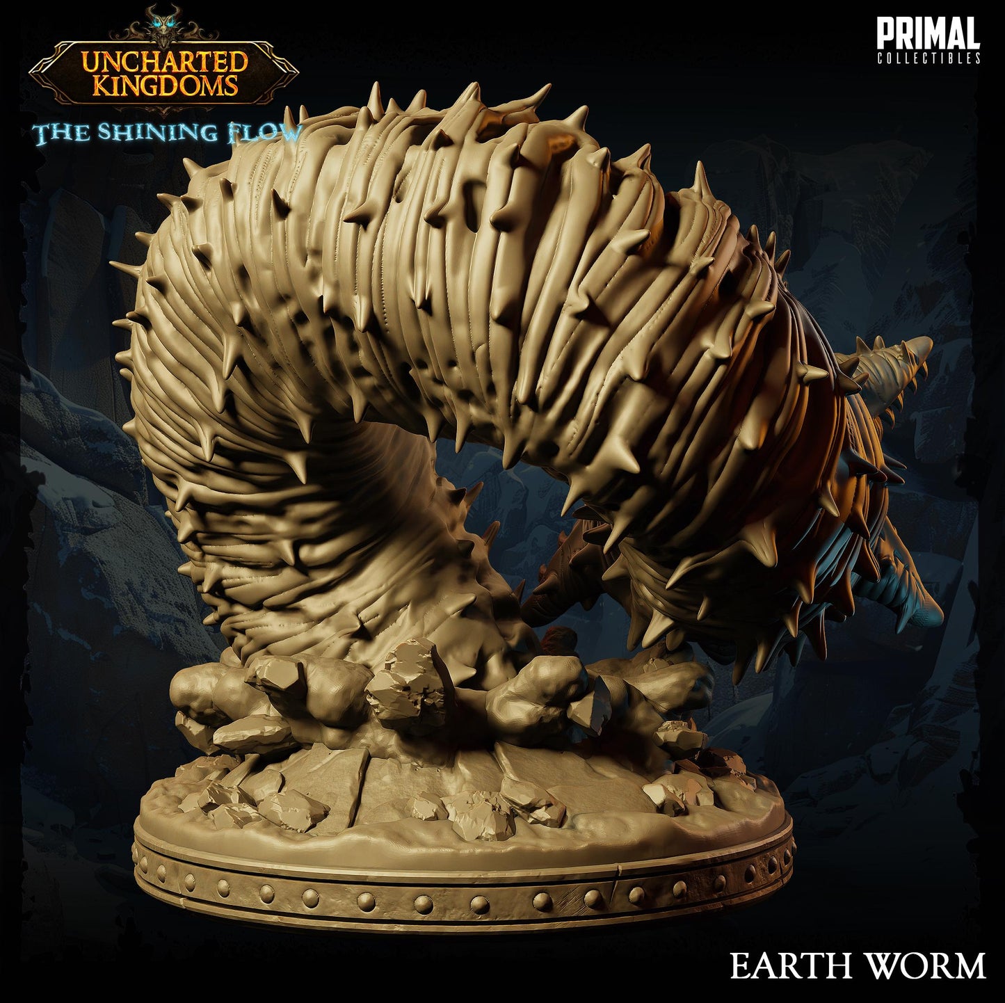 Worm Earth | Tabletop Scale | TTRPG D&D Miniature | Primal Collectibles