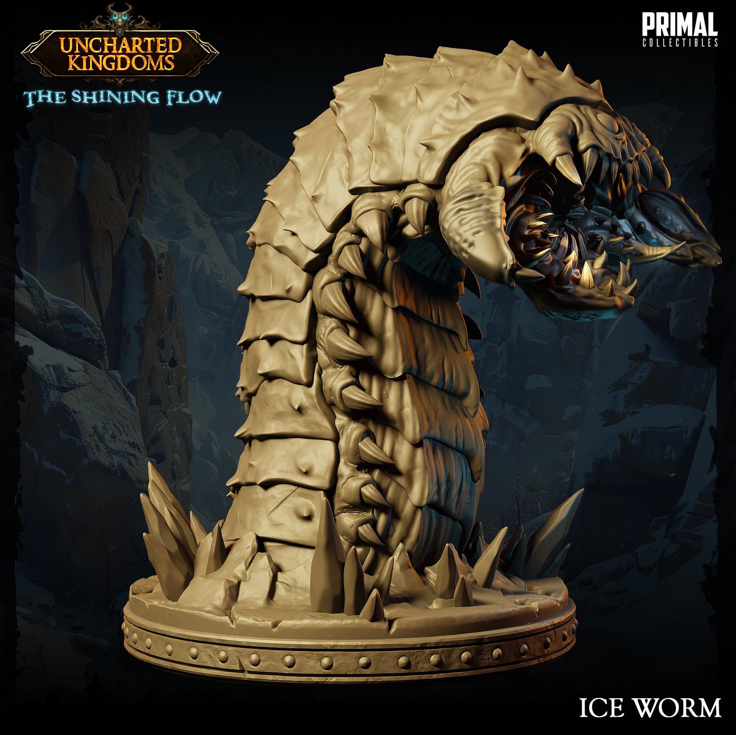 Worm Ice | Tabletop Scale | TTRPG D&D Miniature | Primal Collectibles