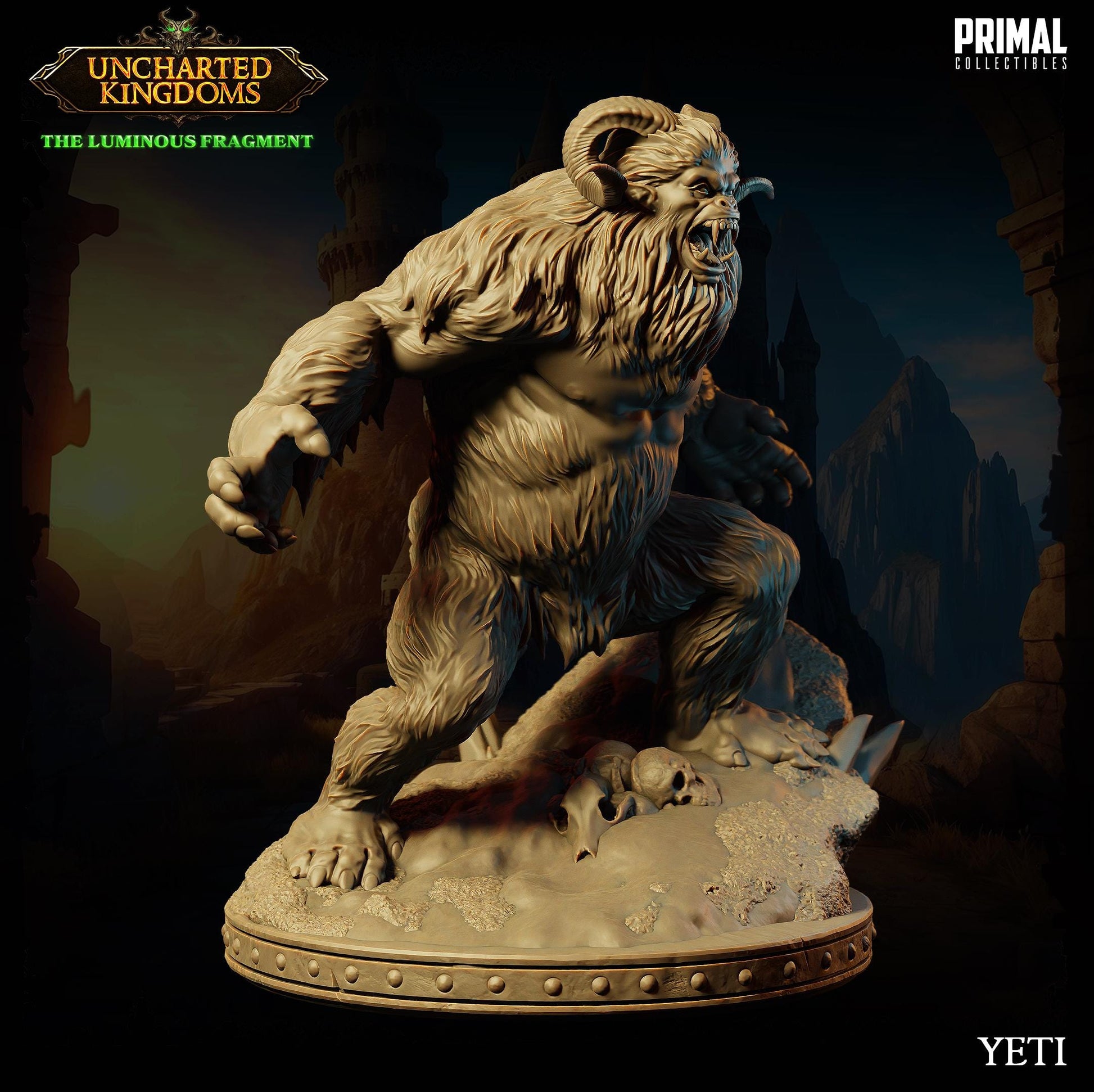 Yetis | Tabletop Scale | TTRPG D&D Miniature | Primal Collectibles