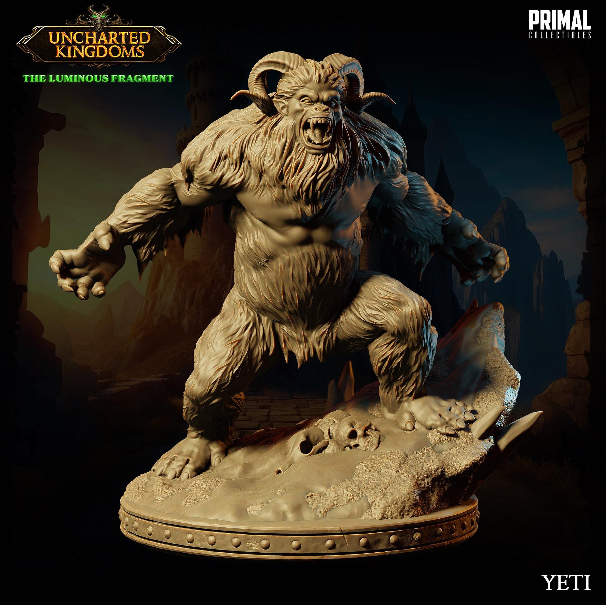 Yetis | Tabletop Scale | TTRPG D&D Miniature | Primal Collectibles