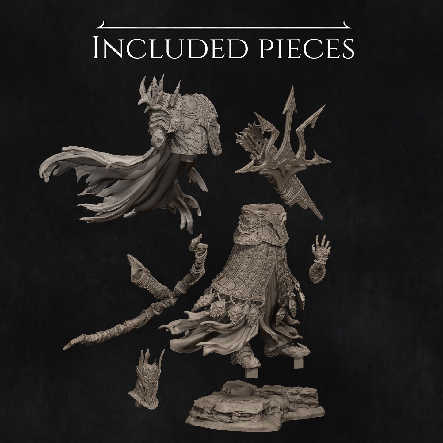 Four Horsemen, Conquest | Garage Resin Kit Statue | D&D TTRPG Fantasy Miniature | Nerikson