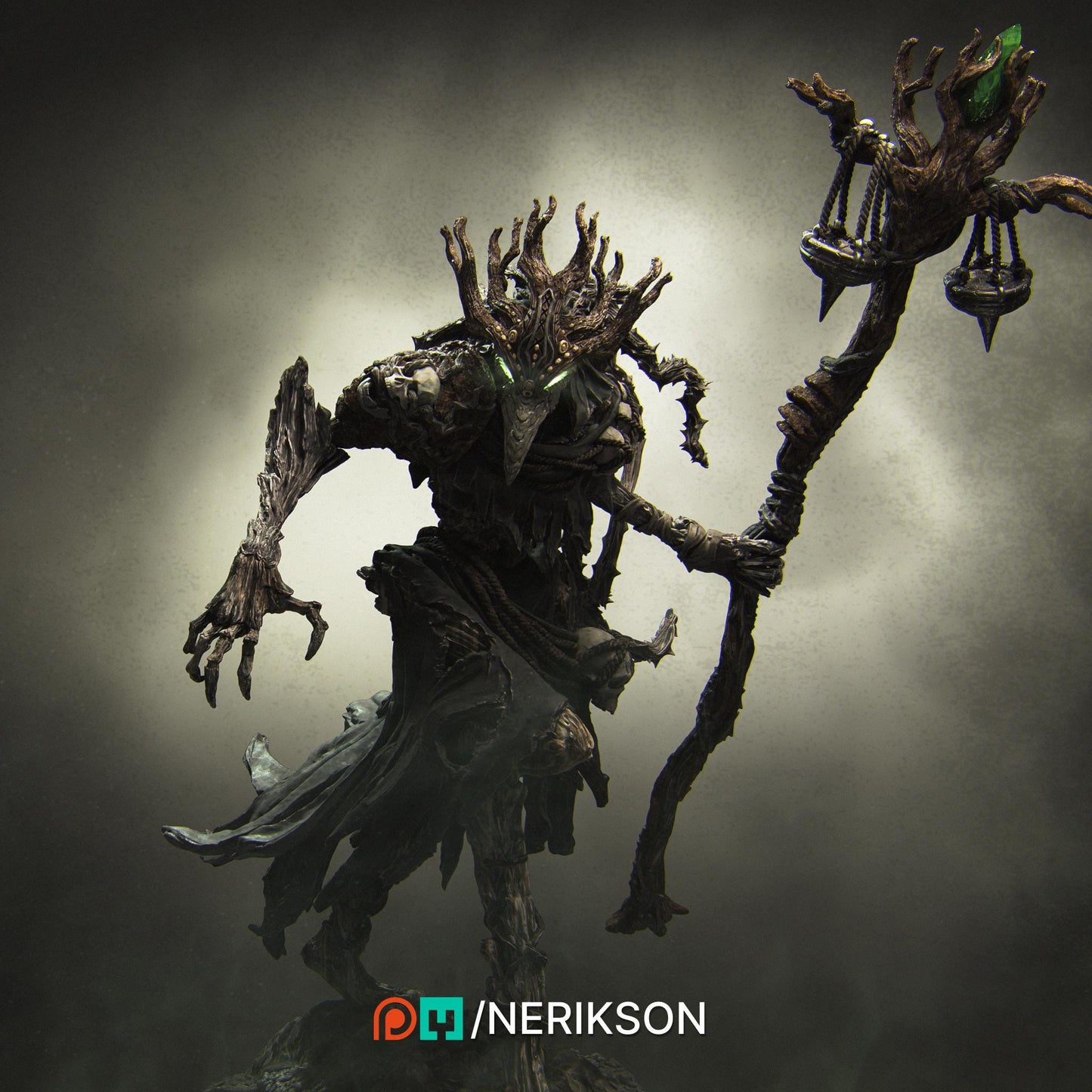 Four Horsemen, Famine | Garage Resin Kit Statue | D&D TTRPG Fantasy Miniature | Nerikson