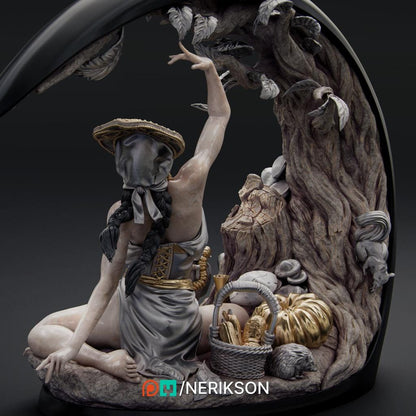 Four Seasons, Autumn | Garage Resin Kit Statue | D&D TTRPG Fantasy Miniature | Nerikson
