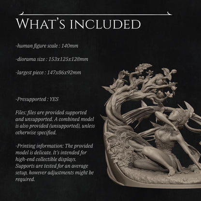 Four Seasons, Spring | Garage Resin Kit Statue | D&D TTRPG Fantasy Miniature | Nerikson