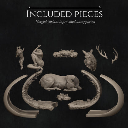 Four Seasons, Winter | Garage Resin Kit Statue | D&D TTRPG Fantasy Miniature | Nerikson