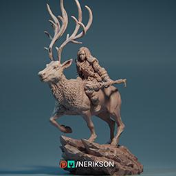 Gerda | TABLETOP SCALE | D&D TTRPG Fantasy Miniature | Nerikson