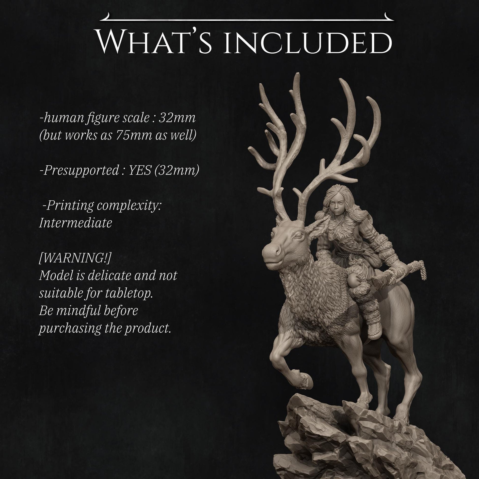 Gerda | TABLETOP SCALE | D&D TTRPG Fantasy Miniature | Nerikson