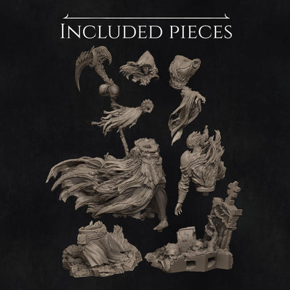 Grim Reaper | Garage Resin Kit Statue | D&D TTRPG Fantasy Miniature | Nerikson