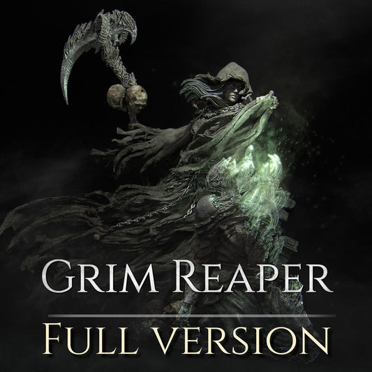 Grim Reaper | Garage Resin Kit Statue | D&D TTRPG Fantasy Miniature | Nerikson