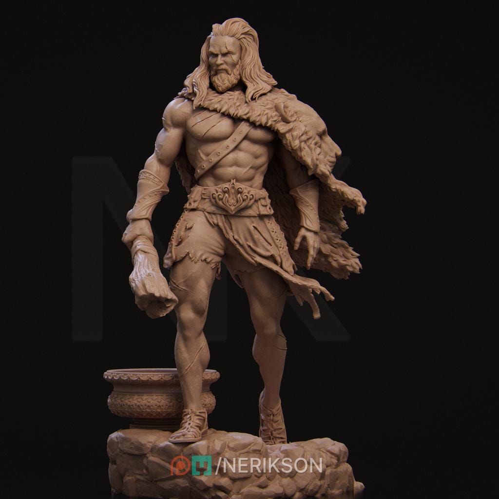 Heracles, Greek Mythology | Garage Resin Kit Statue | D&D TTRPG Fantasy Miniature | Nerikson