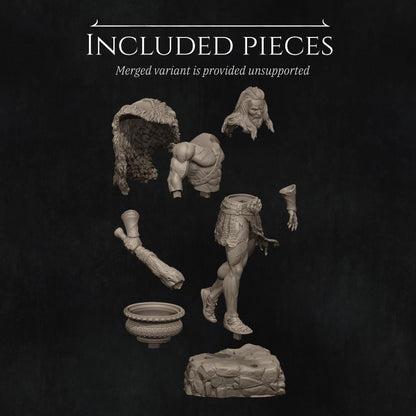 Heracles, Greek Mythology | Garage Resin Kit Statue | D&D TTRPG Fantasy Miniature | Nerikson