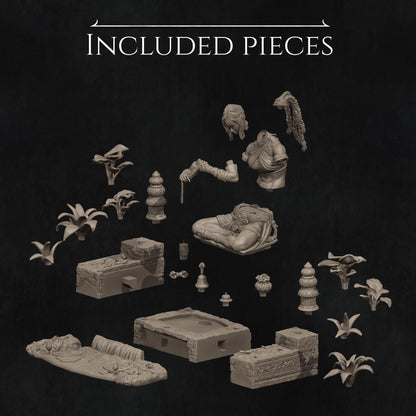 Jingwei the Monk | Garage Resin Kit Statue | D&D TTRPG Fantasy Miniature | Nerikson