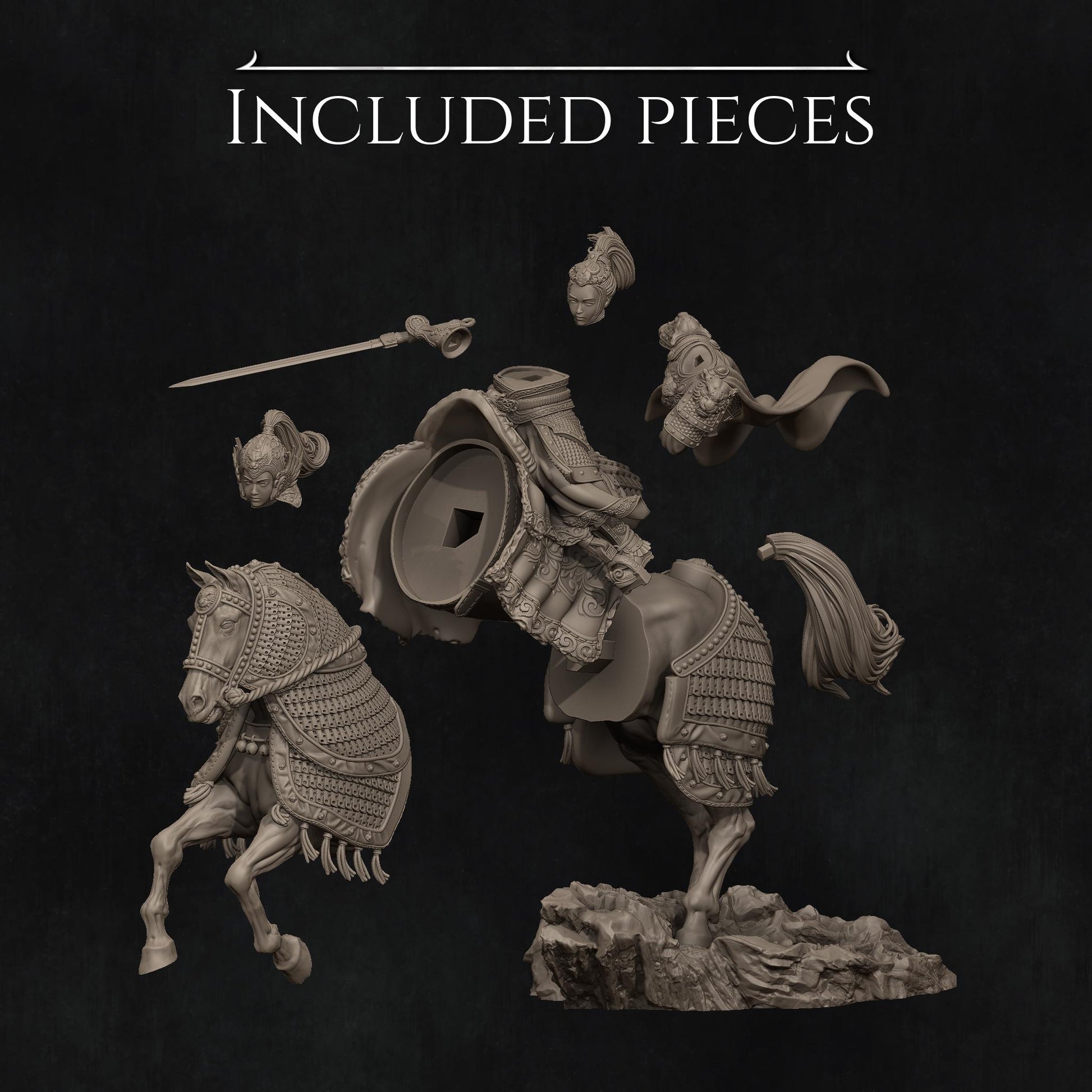 Kwan Yen the Warrior of the Tiger, Full Version | Garage Resin Kit Statue | D&D TTRPG Fantasy Miniature | Nerikson