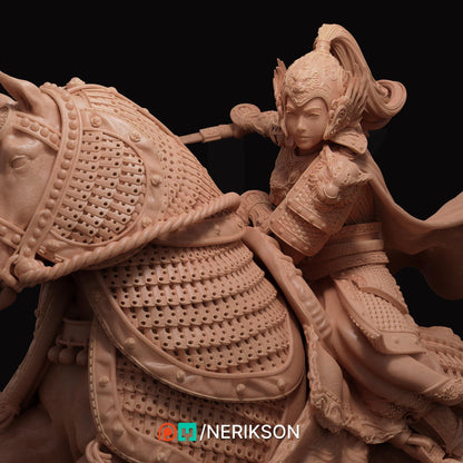 Kwan Yen the Warrior of the Tiger, Full Version | Garage Resin Kit Statue | D&D TTRPG Fantasy Miniature | Nerikson