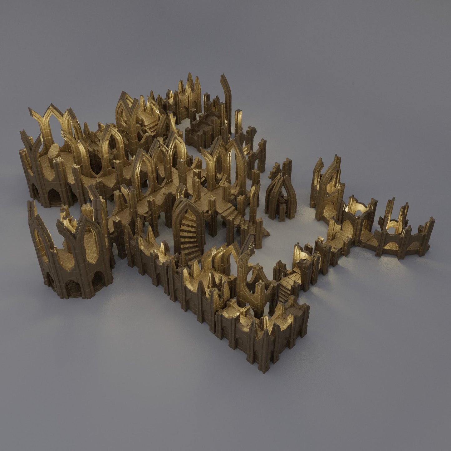 Elven Ruins | 28mm Scale Model Terrain | D&D TTRPG Playable 3D Printed Building | MiniatureLand