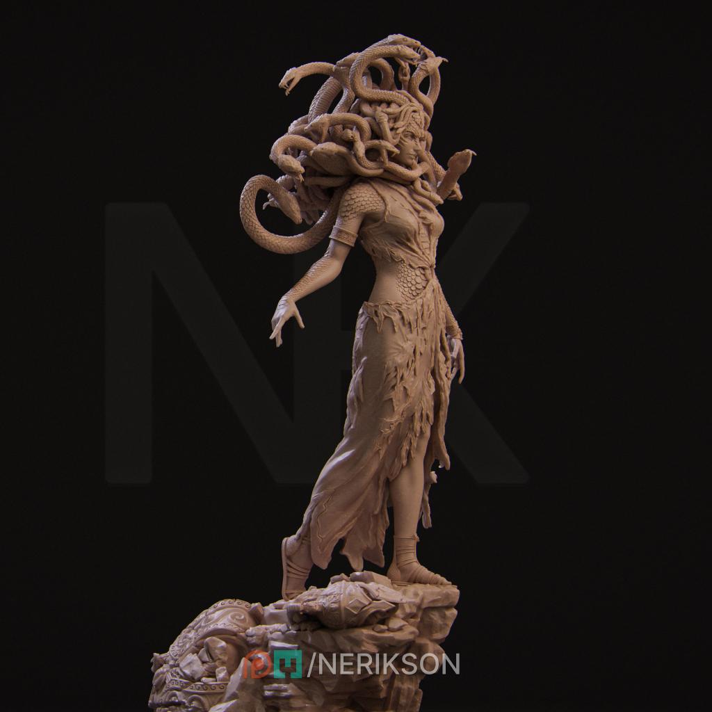 Medusa Standalone, Greek Mythology | Garage Resin Kit Statue | D&D TTRPG Fantasy Miniature | Nerikson