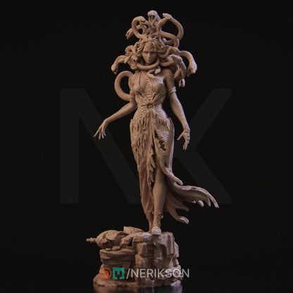 Medusa Standalone, Greek Mythology | Garage Resin Kit Statue | D&D TTRPG Fantasy Miniature | Nerikson