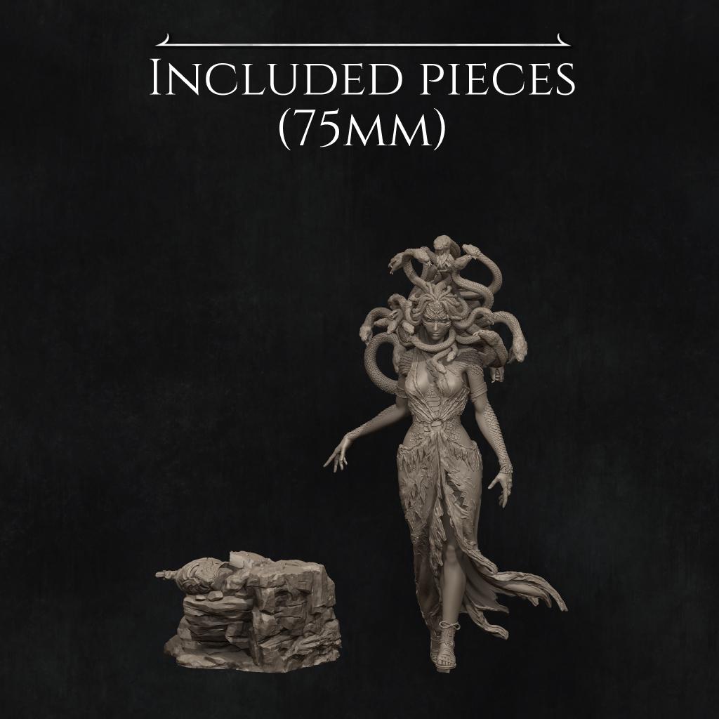 Medusa Standalone, Greek Mythology | Garage Resin Kit Statue | D&D TTRPG Fantasy Miniature | Nerikson