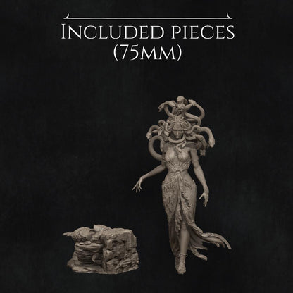 Medusa Standalone, Greek Mythology | Garage Resin Kit Statue | D&D TTRPG Fantasy Miniature | Nerikson