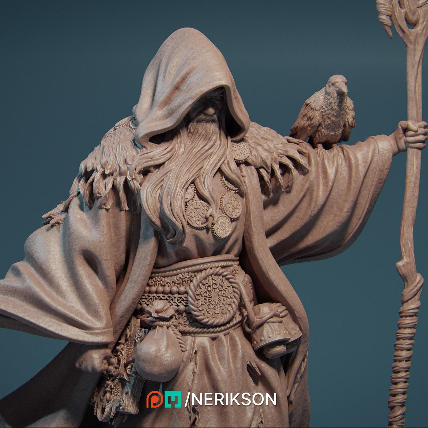 Merlin | TABLETOP SCALE | D&D TTRPG Fantasy Miniature | Nerikson