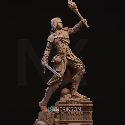 Nameless Hero | Garage Resin Kit Statue | D&D TTRPG Fantasy Miniature | Nerikson