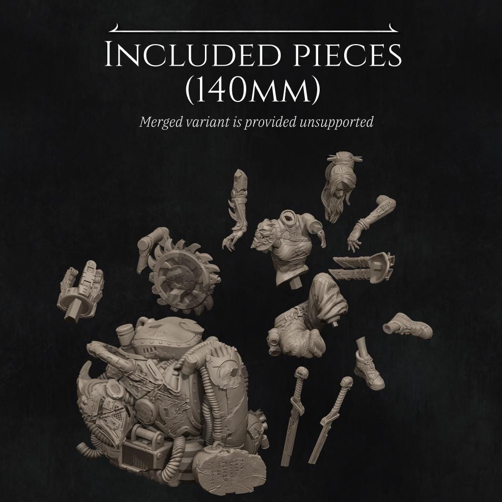 Neo Nixxi, Full Diorama | Garage Resin Kit Statue | D&D TTRPG Fantasy Miniature | Nerikson