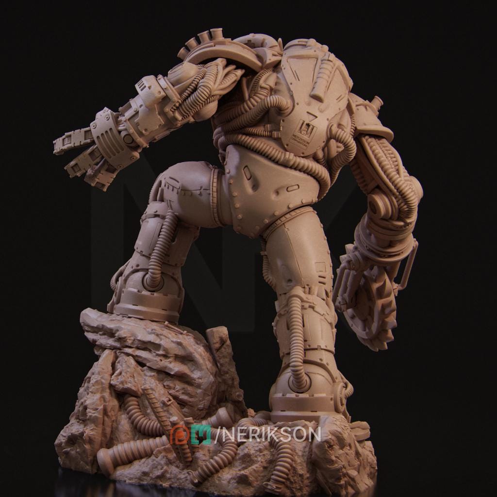 Neo Nixxi Robot | Garage Resin Kit Statue | D&D TTRPG Fantasy Miniature | Nerikson