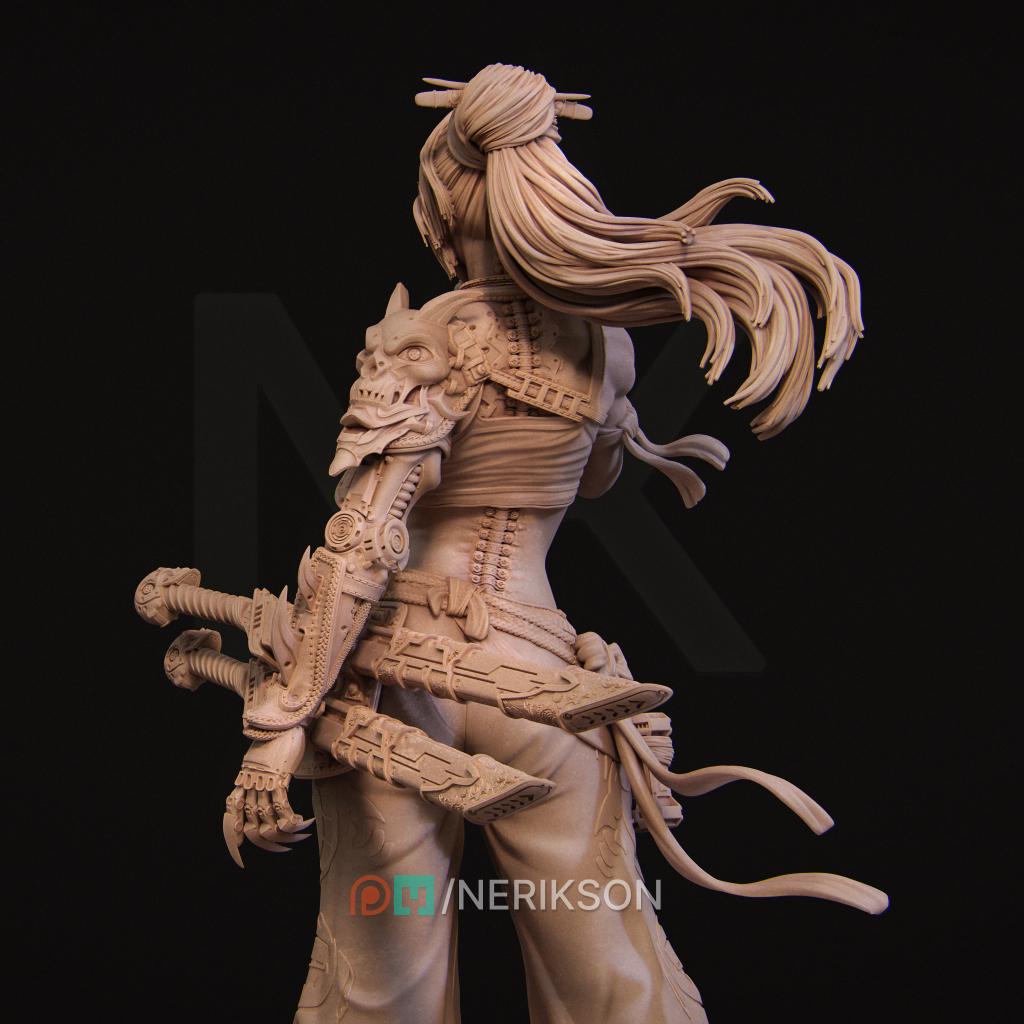 Neo Nixxi Standalone | Garage Resin Kit Statue | D&D TTRPG Fantasy Miniature | Nerikson