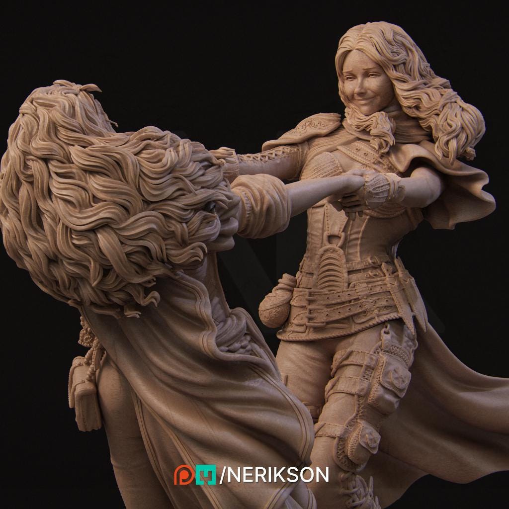 Ode to Joy, Full Diorama | Garage Resin Kit Statue | D&D TTRPG Fantasy Miniature | Nerikson