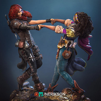Ode to Joy, Full Diorama | Garage Resin Kit Statue | D&D TTRPG Fantasy Miniature | Nerikson