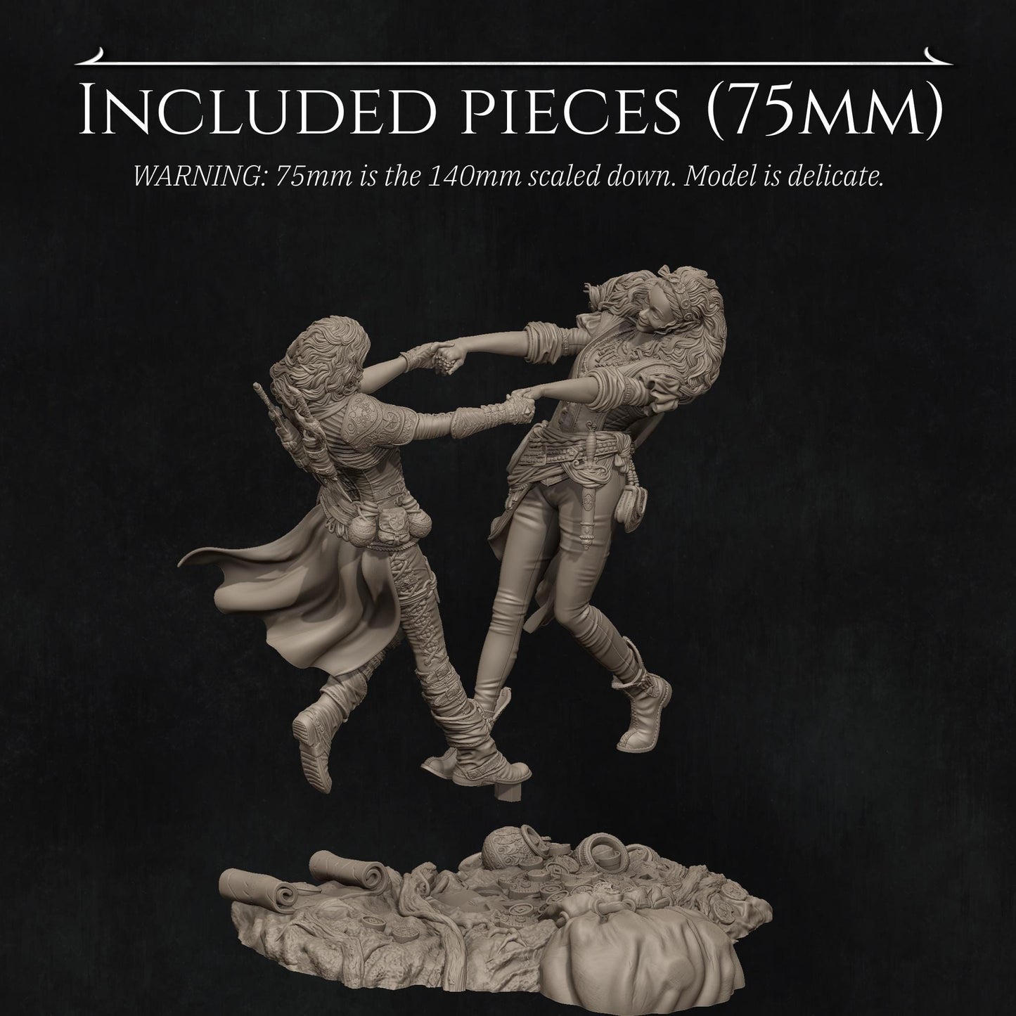 Ode to Joy, Full Diorama | Garage Resin Kit Statue | D&D TTRPG Fantasy Miniature | Nerikson