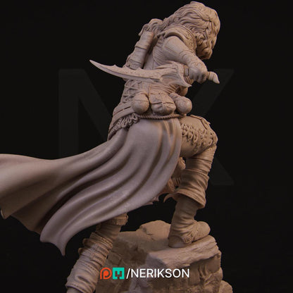 Ode to Joy - Enika The Assassin Standalone | Garage Resin Kit Statue | D&D TTRPG Fantasy Miniature | Nerikson