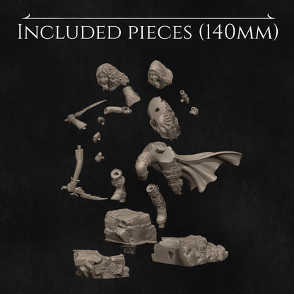 Ode to Joy - Enika The Assassin Standalone | Garage Resin Kit Statue | D&D TTRPG Fantasy Miniature | Nerikson